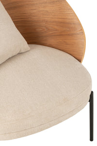Chaise/fauteuil lounge beige