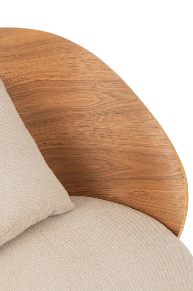 Chaise/fauteuil lounge beige