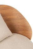 Chaise/fauteuil lounge beige