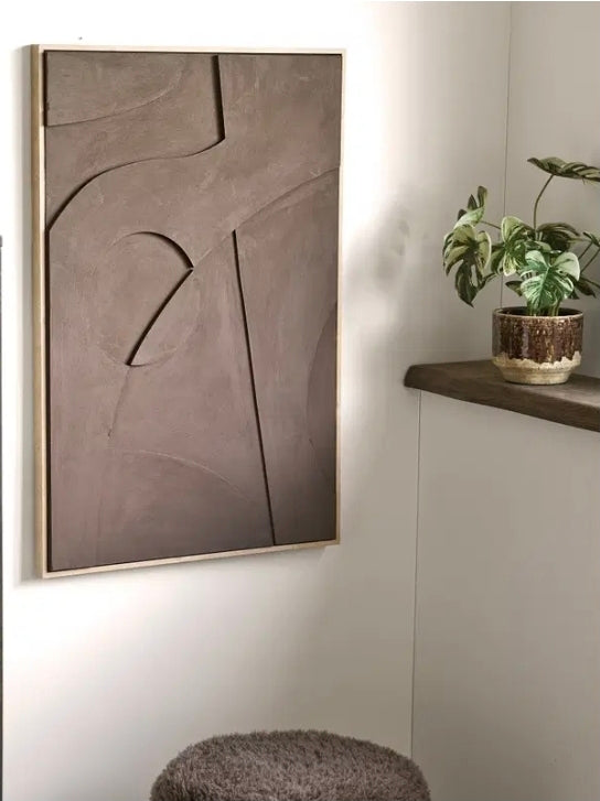 Tableau marron 3D moderne