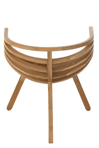 Chaise/fauteuil CRABE en bois de teck naturel