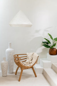 Chaise/fauteuil CRABE en bois de teck naturel