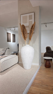 Vase xxl ciment texturé