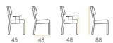 Chaise arrondie lina