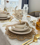 Service vaisselles Organique taupe