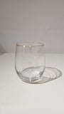 Verre liseré or