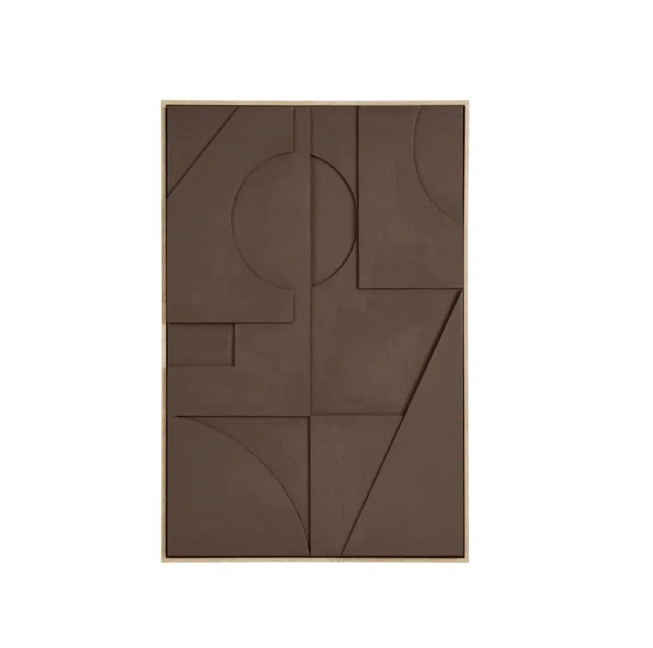 Tableau marron 3D moderne