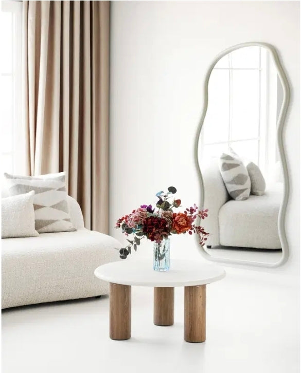 Miroir organique béton ciré