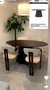 Table à manger Bolton en bois noyer