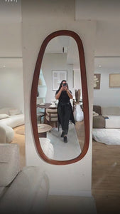 Miroir organique noyer