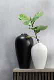 Vase céramique blanc S