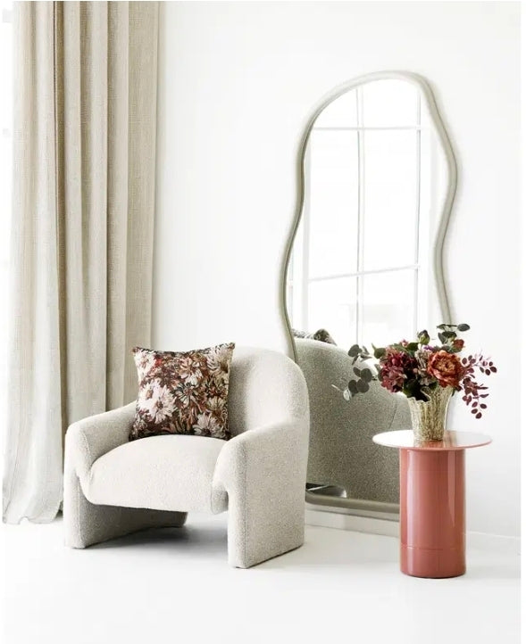 Miroir organique béton ciré