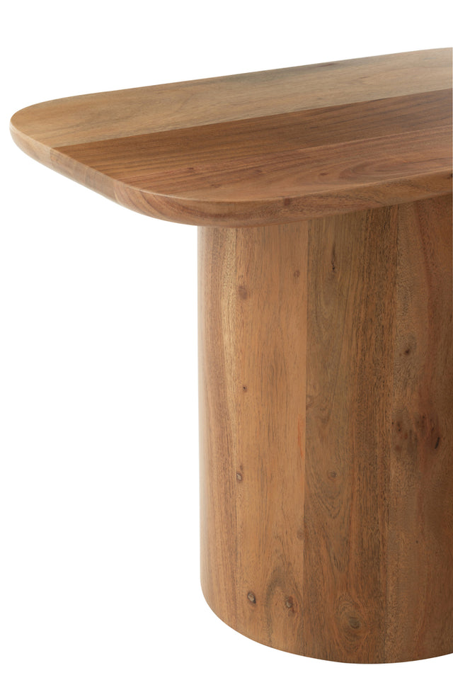 Ensemble de 2 tables d'appoint en bois d'acacia/MDF naturel