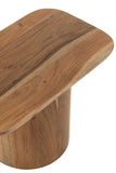 Ensemble de 2 tables d'appoint en bois d'acacia/MDF naturel