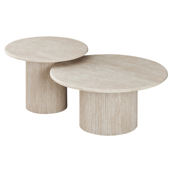 Set table basse ronde