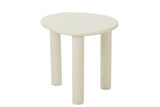 Table d'appoint Bali en MDF/PVC blanc petit