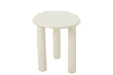 Table d'appoint Bali en MDF/PVC blanc petit