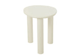 Table d'appoint Bali en MDF/PVC blanc petit
