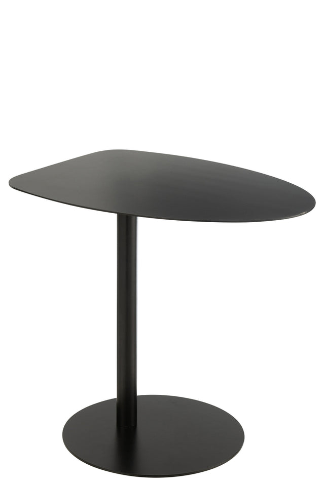 Table d'appoint en métal noir glace