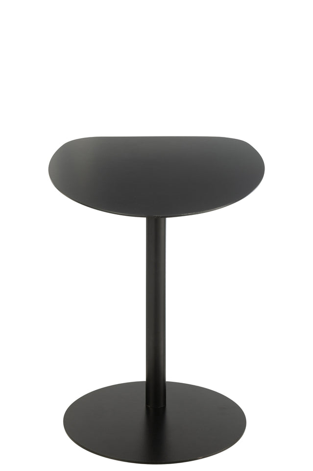 Table d'appoint en métal noir glace