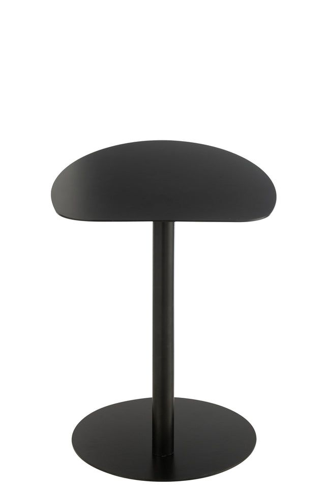 Table d'appoint en métal noir glace