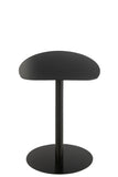 Table d'appoint en métal noir glace