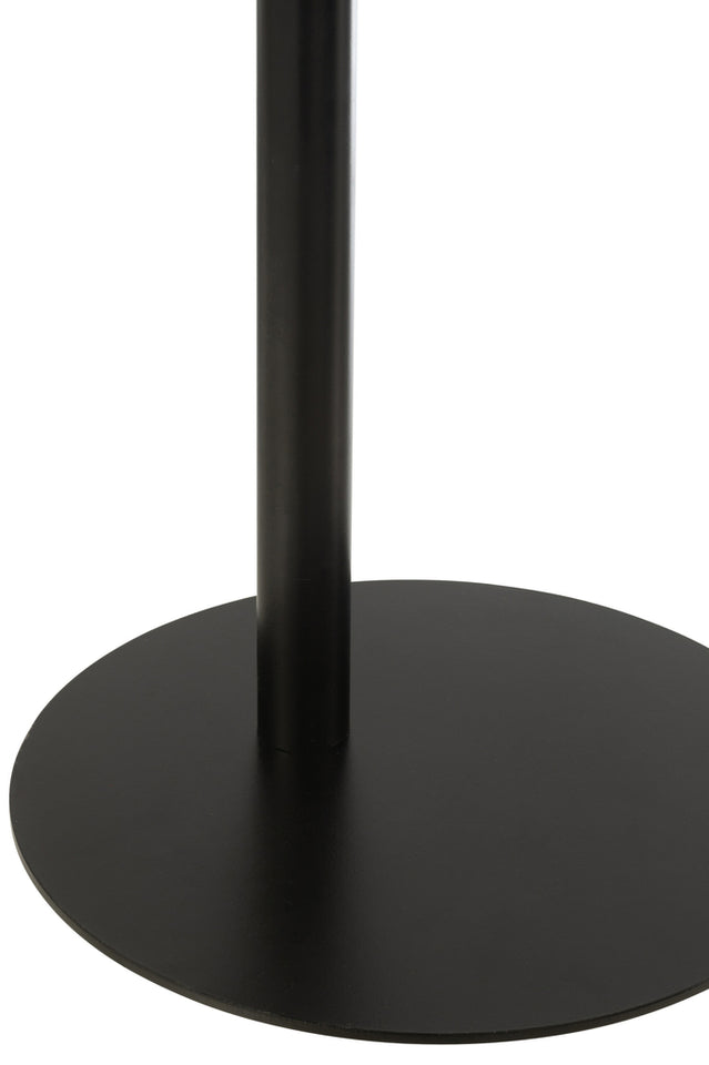 Table d'appoint en métal noir glace