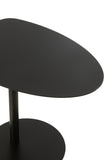 Table d'appoint en métal noir glace