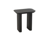 Table d'appoint en placage de bois de sapin fin noir
