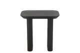 Table d'appoint en placage de bois de sapin fin noir