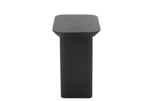 Table d'appoint en placage de bois de sapin fin noir