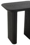 Table d'appoint en placage de bois de sapin fin noir