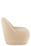 fauteuil en velours beige Teddy