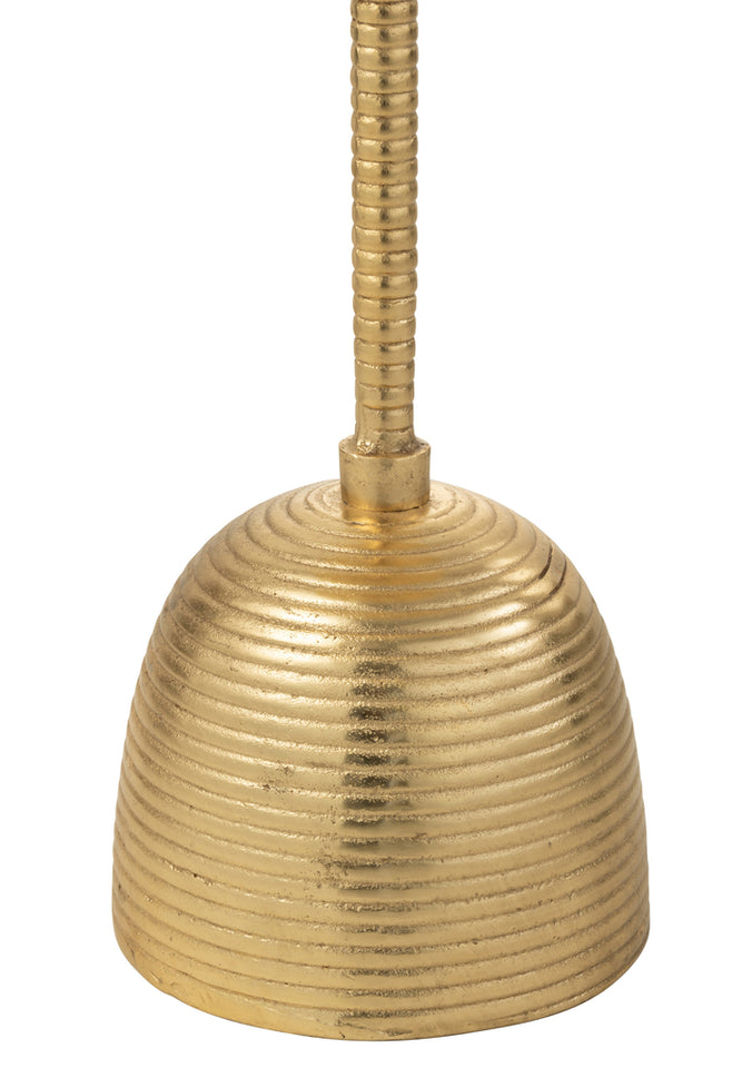 Table d'appoint en aluminium doré Lera