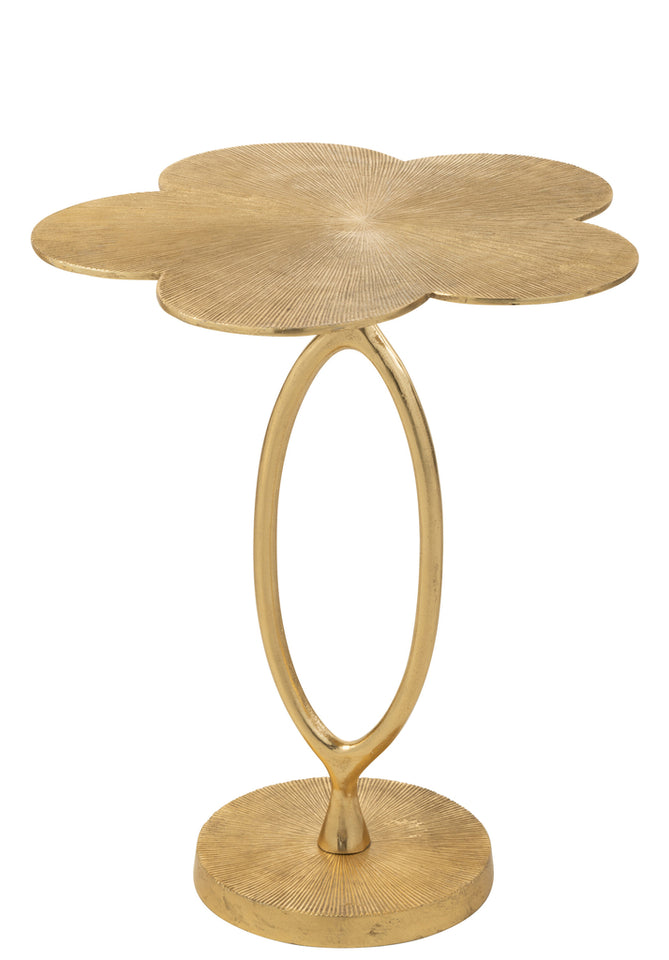 Table d'appoint Tiana en aluminium doré