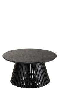 Table en bois de manguier noir de taille moyenne