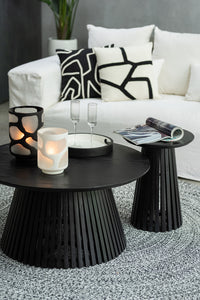 Table en bois de manguier noir petit