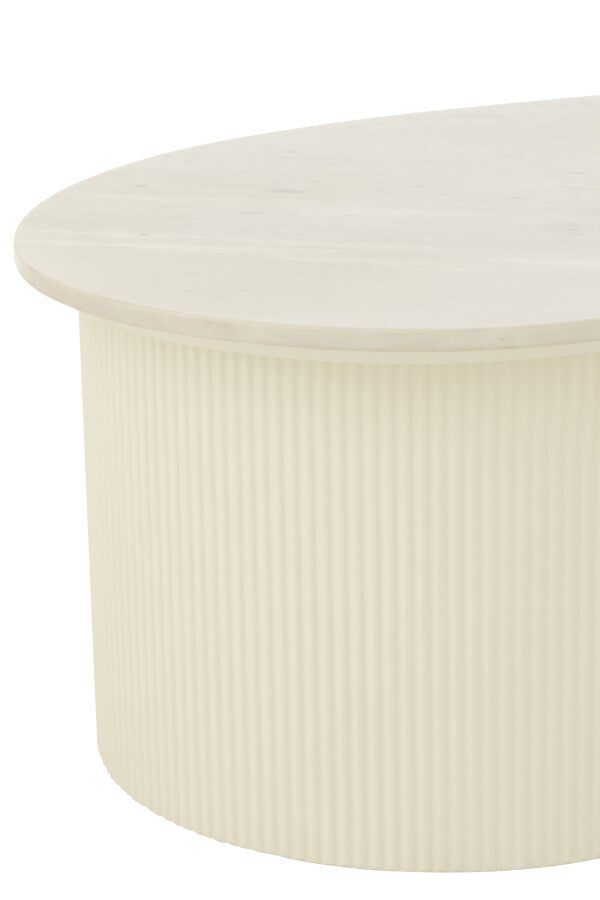 Table basse mabre et bois