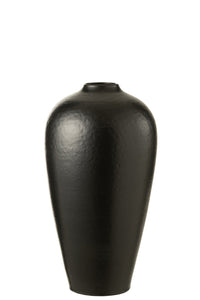 Vase en céramique noir grand