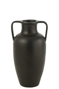 Vase 2 anses Terre Cuite Noir Grand